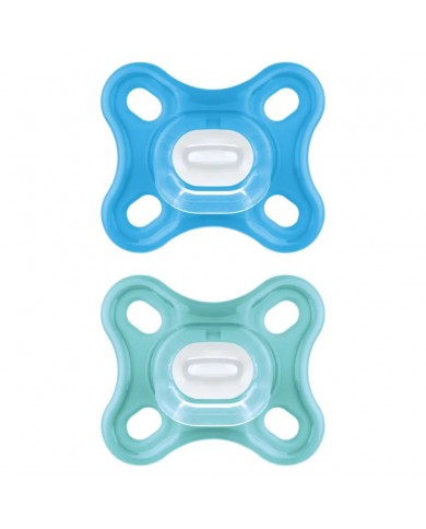 Sucettes Comfort silicone - 0-3mois - Sapphire/Ice water Sucettes Comfort silicone - 0-3mois - Sapphire/Ice water