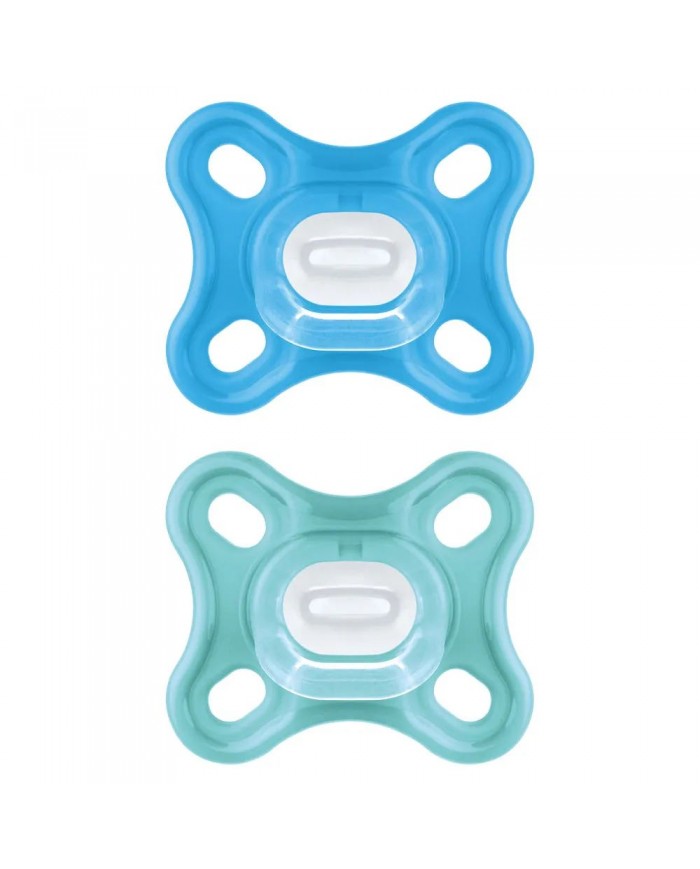 Sucettes Comfort silicone - 0-3mois - Sapphire/Ice water Sucettes Comfort silicone - 0-3mois - Sapphire/Ice water