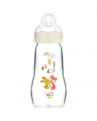 Biberon en verre 260 ml - 2mois+ - Matt linen