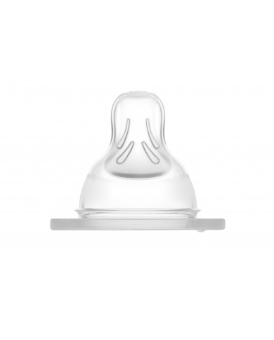 Lot de 2 tétines 1 en silicone - 0 mois+ - Lent Lot de 2 tétines 1 en silicone - 0 mois+ - Lent