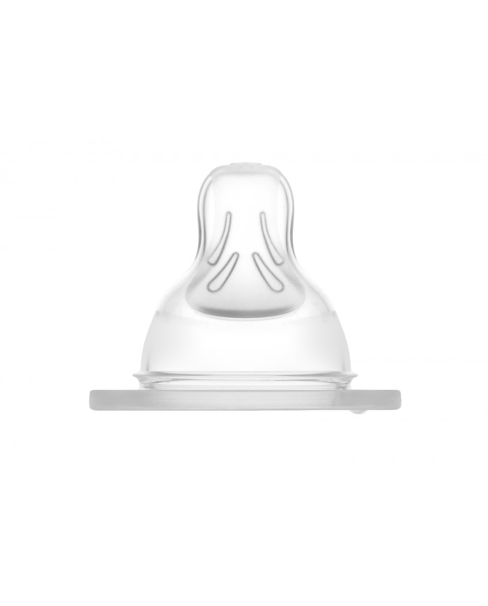 Lot de 2 tétines 2 en silicone - 4 mois+ - Moyen