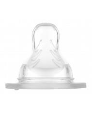 Lot de 2 tétines X en silicone - 6 mois+ - Liquide épais