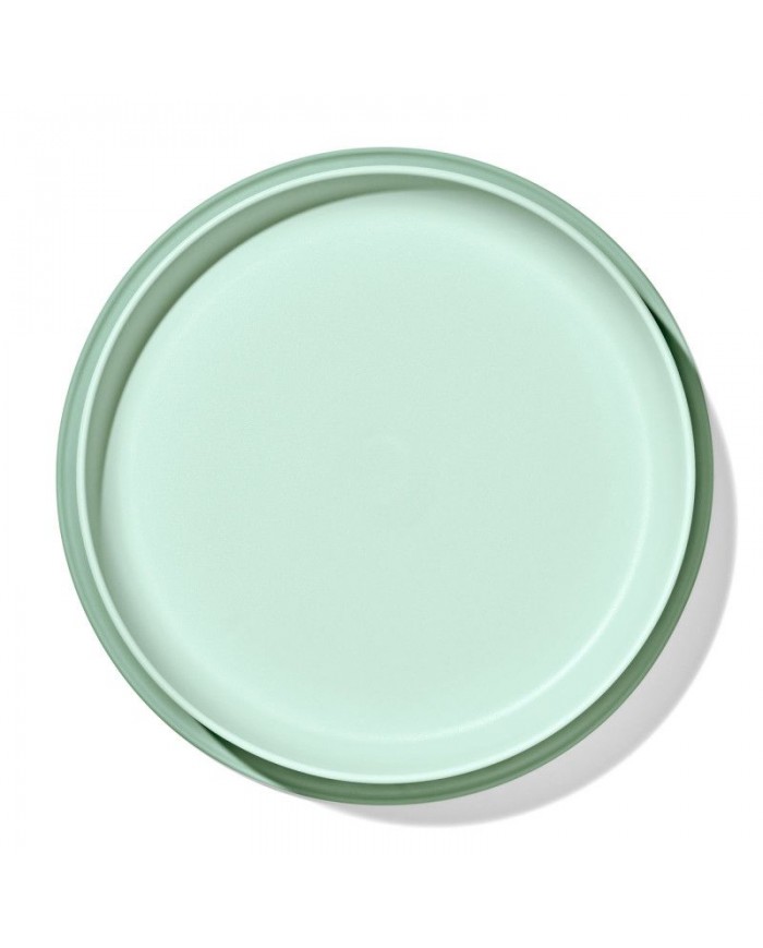Assiette avec ventouse en silicone Stick & stay - Opal