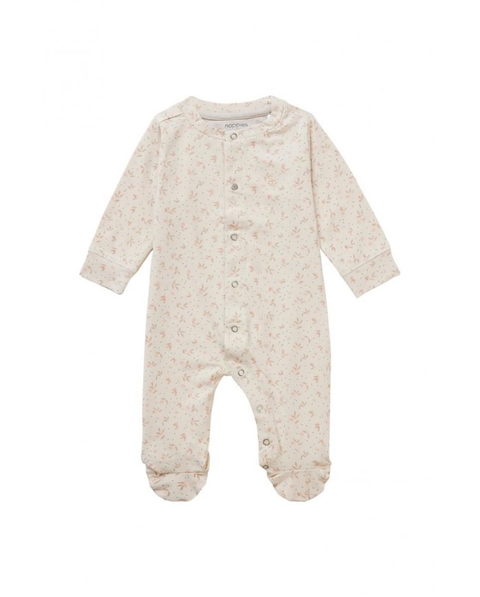 Pyjama avec pieds Bement - Warm taupe allover print