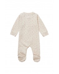 Pyjama avec pieds Bement - Warm taupe allover print