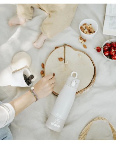 Chauffe-biberon nomade Moov & Feed - Mineral beige