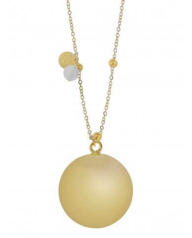 Olivia - Bola Agate grise dorée - Chaîne dorée Olivia - Bola Agate grise dorée - Chaîne dorée