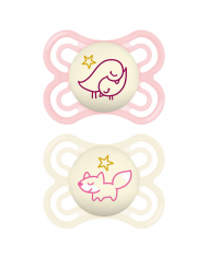 Sucettes Perfect - Night - 0-6 mois - Pink/Neutral