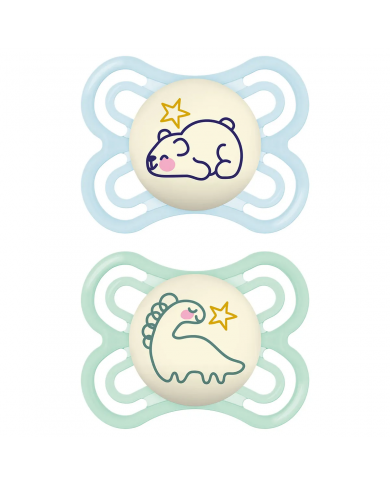 Sucettes Perfect - Night - 0-6 mois - Blue/Green Sucettes Perfect - Night - 0-6 mois - Blue/Green