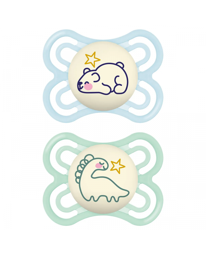 Sucettes Perfect - Night - 0-6 mois - Blue/Green Sucettes Perfect - Night - 0-6 mois - Blue/Green