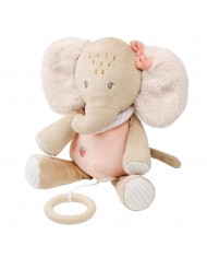 Peluche musicale éléphant Oli - Flo, Ernest & Oli