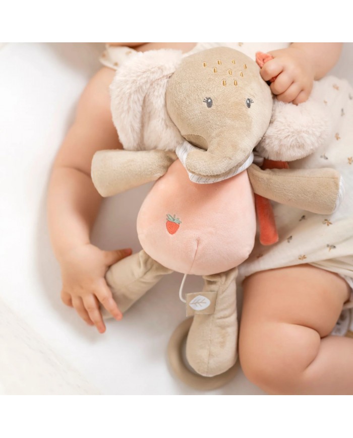 Peluche musicale éléphant Oli - Flo, Ernest & Oli