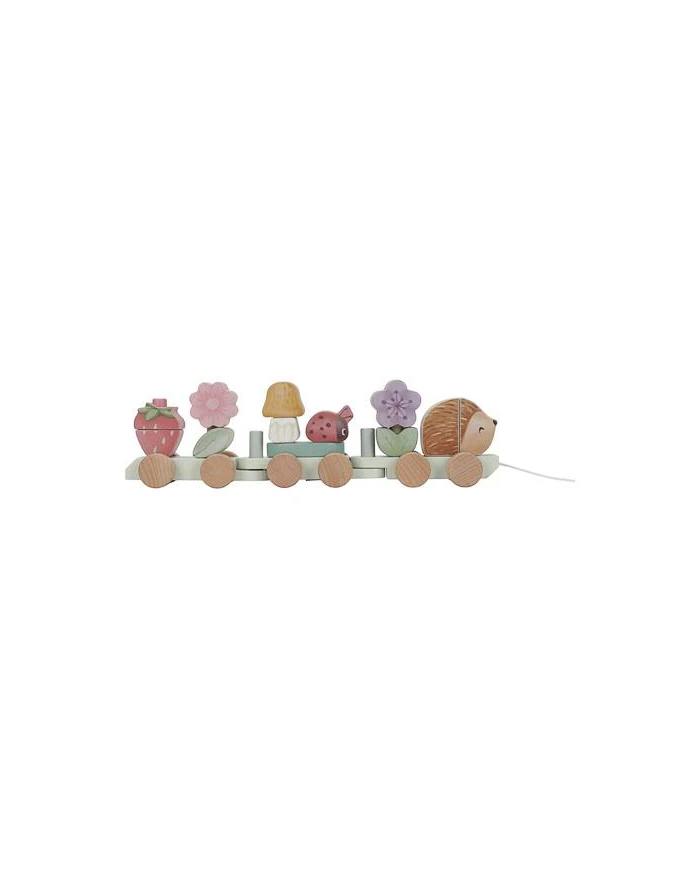 Train de blocs en bois - rose - Fairy Garden