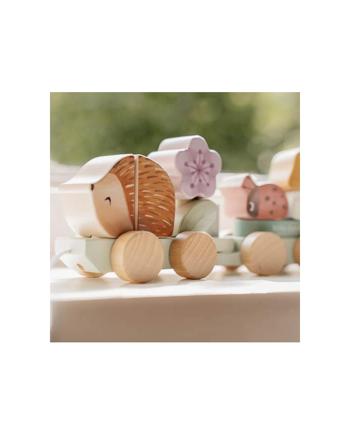 Train de blocs en bois - rose - Fairy Garden