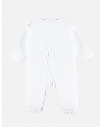 Pyjama Kendi en velours, écru