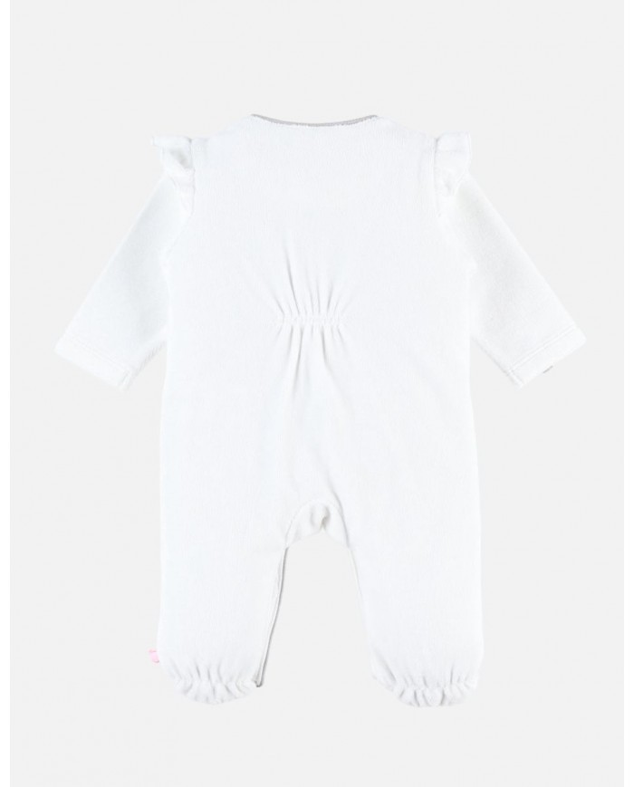 Pyjama Kendi en velours, écru