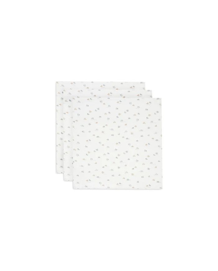 Lot de 3 Tétras Gaze de Coton 70x70cm - On The Go Lot de 3 Tétras Gaze de Coton 70x70cm - On The Go
