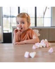 Bavoir waterproof 26x38cm - Sunrise Orange