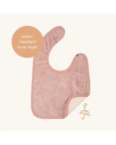 Bavoir waterproof 26x38cm - Sunrise Orange