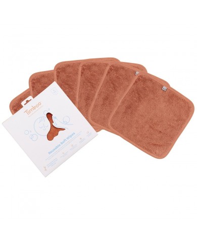 Lingettes réutilisables 20x20cm (6 pieces) - Sunrise Orange