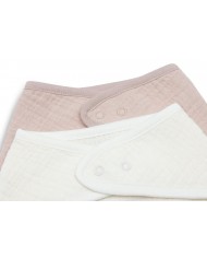 Lot de 2 Bandanas Gaze de Coton - Wild Rose/Oatmeal