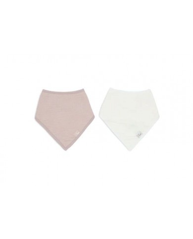 Lot de 2 Bandanas Gaze de Coton - Wild Rose/Oatmeal