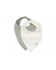 Lot de 2 Bandanas Gaze de Coton - Sea green/Biscuit