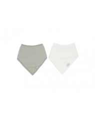 Lot de 2 Bandanas Gaze de Coton - Olive Green/Oatmeal