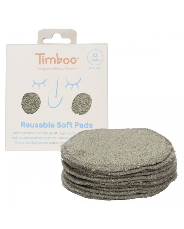 Cotons réutilisables (12 cotons) - Whisper green