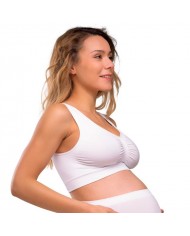 Brassiere de grossesse sans coutures Blanc M