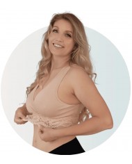 Brassière cache-cœur grossesse, allaitement - Honey - M