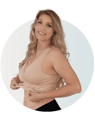 Brassière cache-cœur grossesse, allaitement - Honey - XL Brassière cache-cœur grossesse, allaitement - Honey - XL