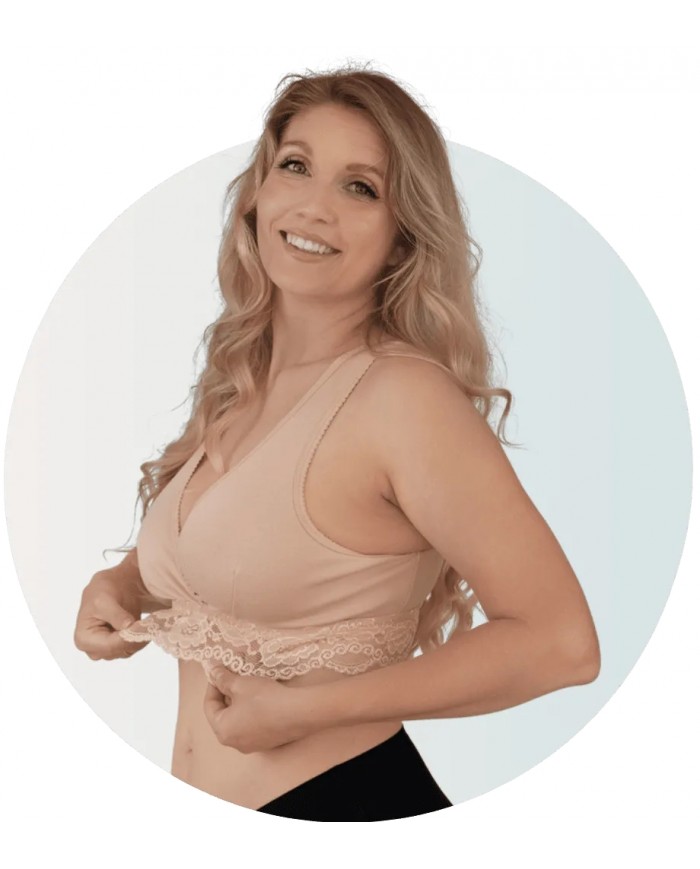 Brassière cache-cœur grossesse, allaitement - Honey - XL