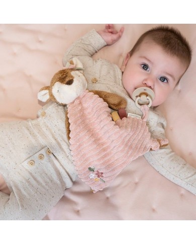 Doudou Faon velours rose - Fairy garden