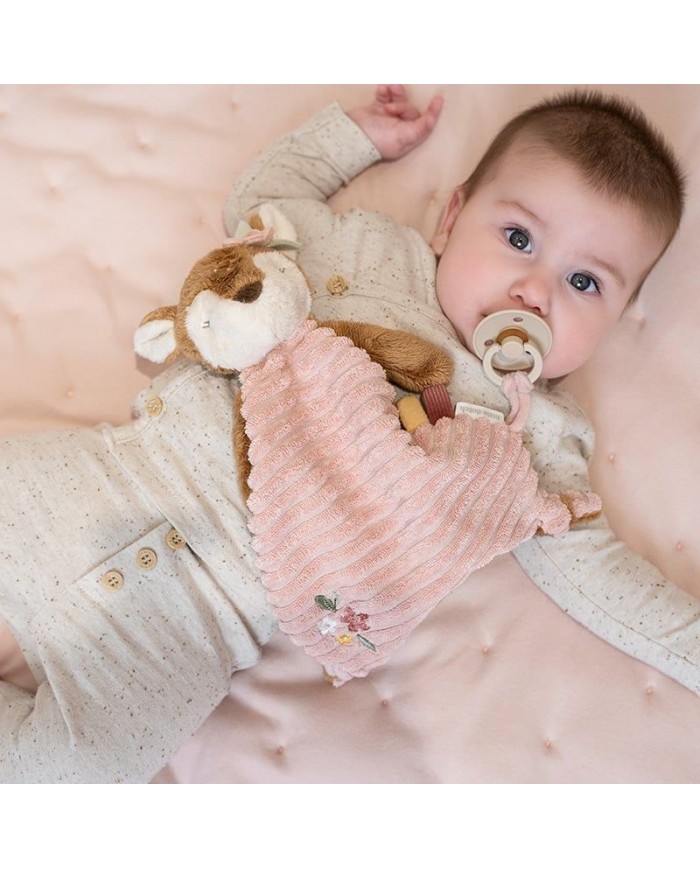 Doudou Faon velours rose - Fairy garden