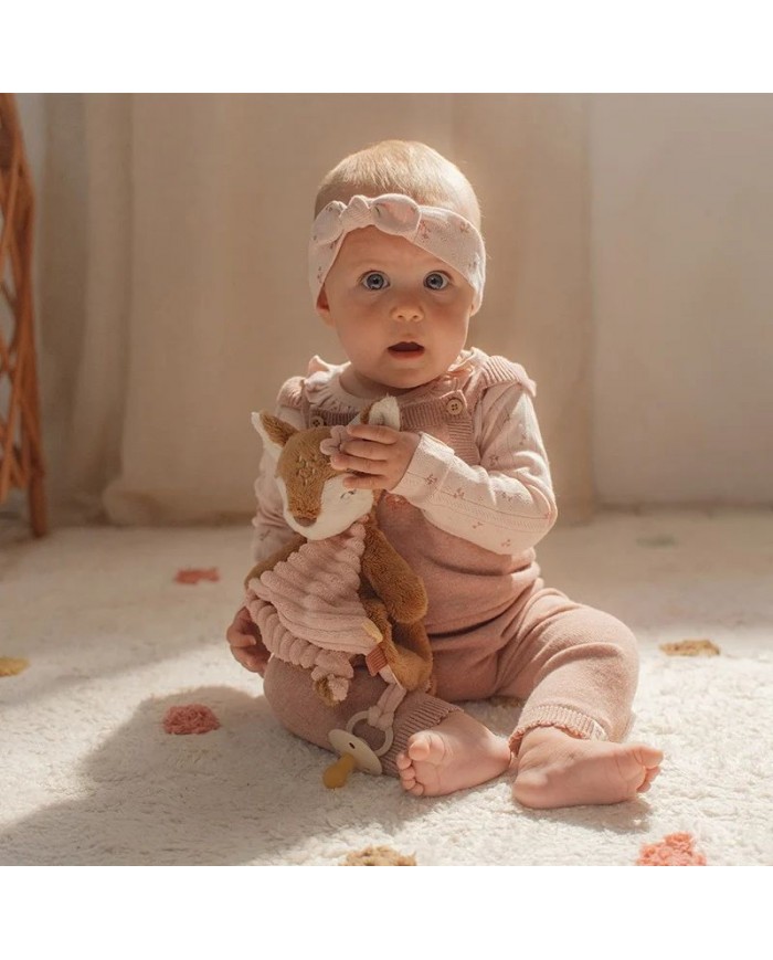 Doudou Faon velours rose - Fairy garden