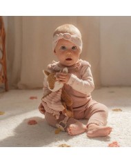 Doudou Faon velours rose - Fairy garden