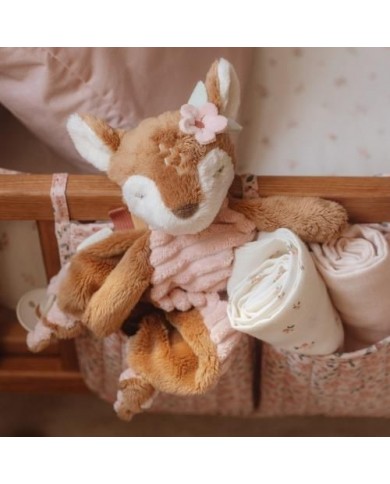 Doudou Faon velours rose - Fairy garden