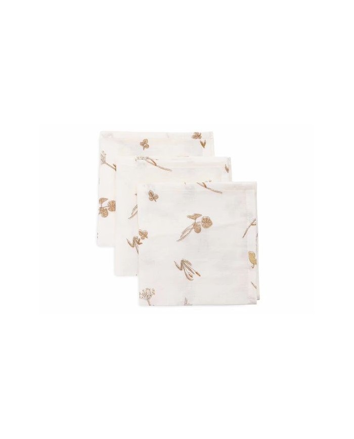 Lot de 3 Serviettes Gaze de Coton - Riverside