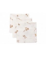 Lot de 3 Serviettes Gaze de Coton 31x31cm - Tiny Park