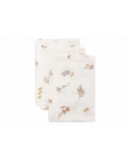 Lot de 3 Gants de Toilette Gaze de Coton 15x20cm - Jungle Jambo