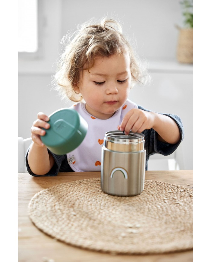 Thermos repas bébé - Happy Rascals, Smile vert