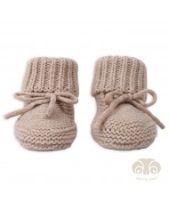 Chaussons bébé en laine Mérinos - Birch - 6-12 mois