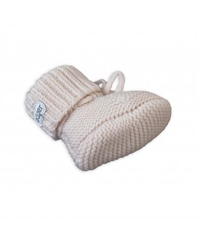 Chaussons bébé en laine Mérinos - Birch - 6-12 mois