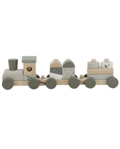 Train à blocs - Olive green