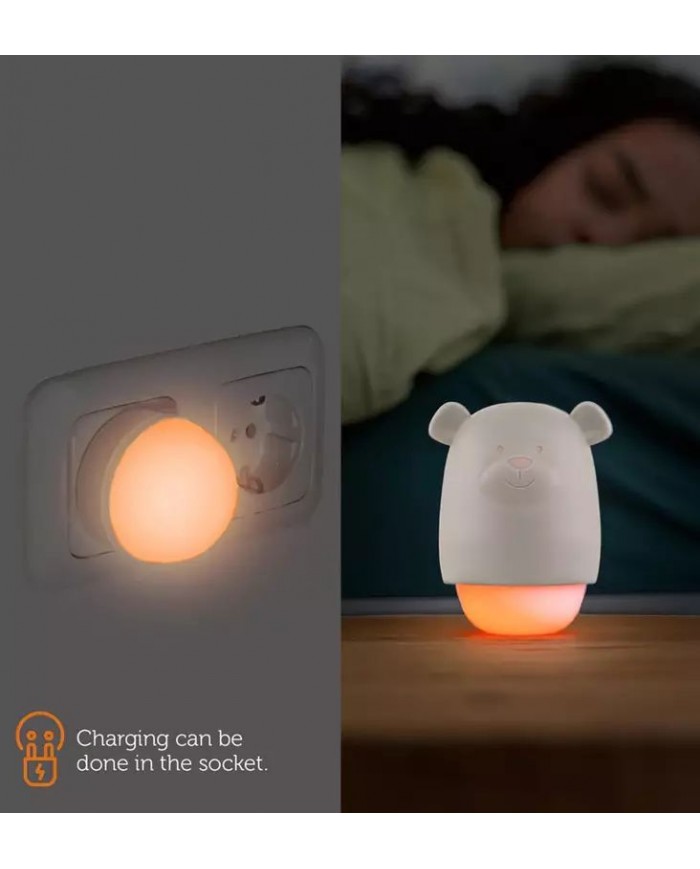 Veilleuse Benny l'ours - Taupe