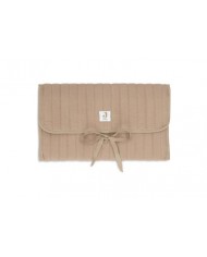 Tapis à Langer nomade Gaze de Coton - Biscuit