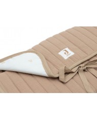 Tapis à Langer nomade Gaze de Coton - Biscuit