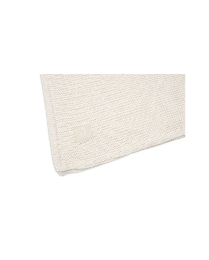 Couverture 75x100cm Basic Knit Ivory/Coral fleece