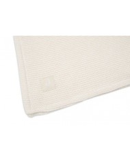 Couverture 75x100cm Basic Knit Ivory/Coral fleece